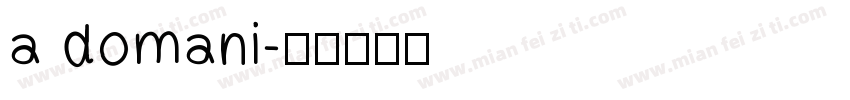 a domani字体转换
